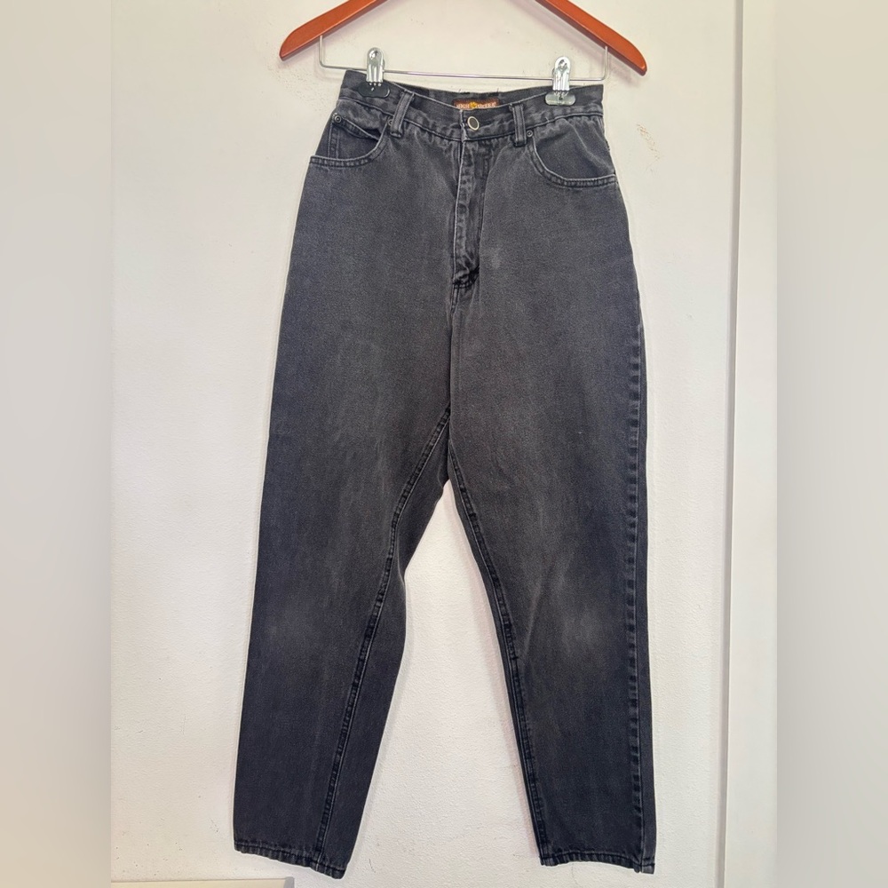 HIGH SIERRA VINTAGE LIGHT BLACK HIGH WAISTED BOOTCUT JEANS SZ 8